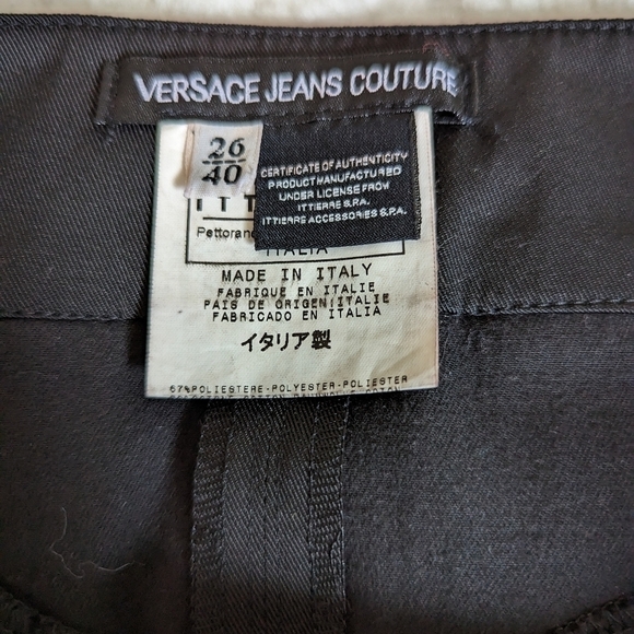 Versace Jeans Couture Black Mini Skirt 26/40 Small - Picture 9 of 10